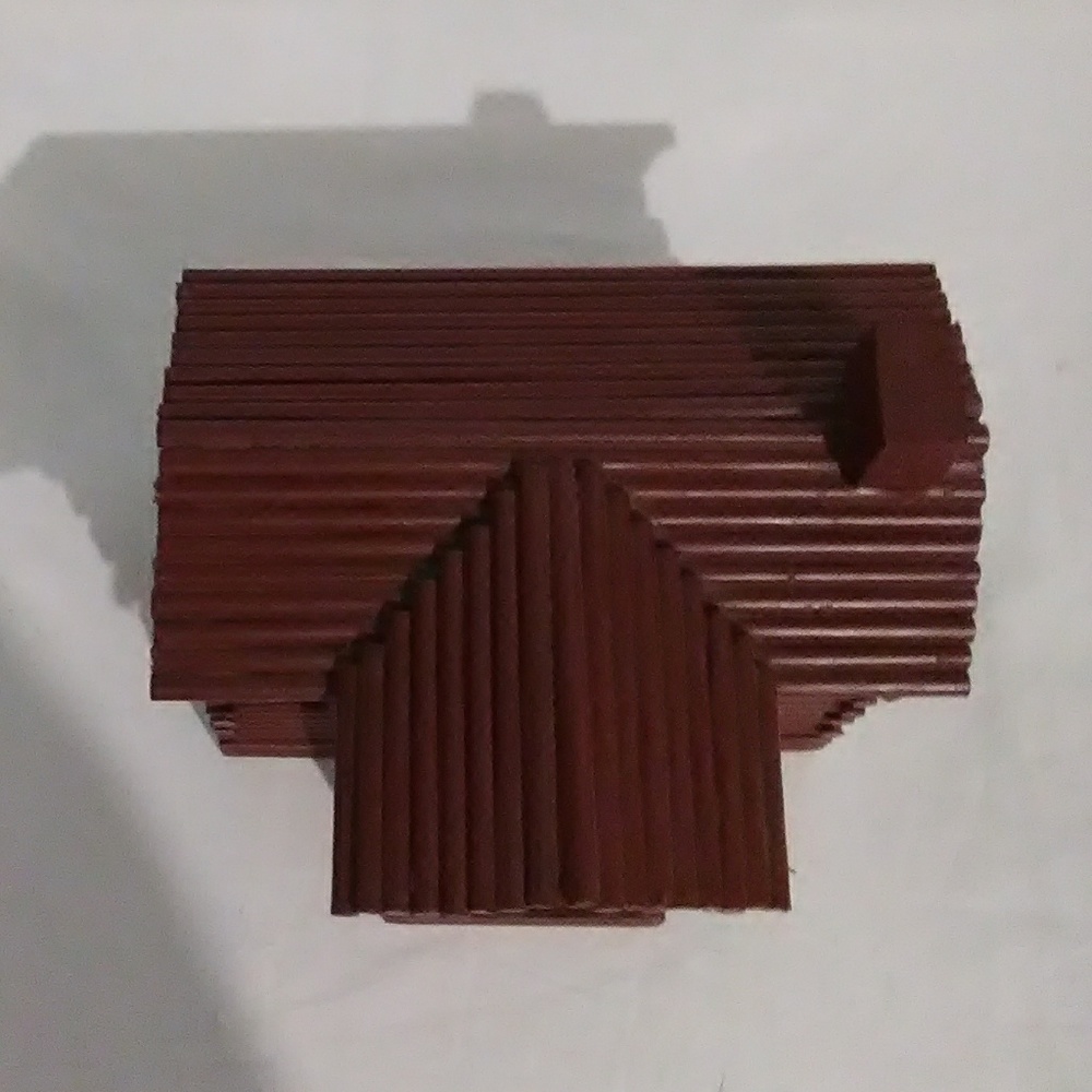 SALE Vintage Hand Made Log Cabin - Picture 2 of 8